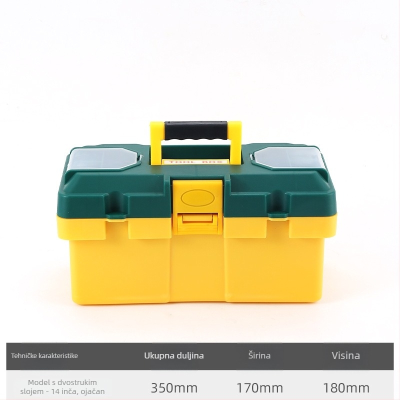 Plastična kutija za alat – za elektro održavanje (Tip: plastična kutija za alat; Materijal: plastika; Stil: plastična kutija za alat; Svrha: elektro održavanje)