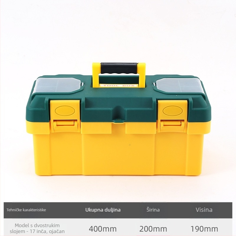 Plastična kutija za alat – za elektro održavanje (Tip: plastična kutija za alat; Materijal: plastika; Stil: plastična kutija za alat; Svrha: elektro održavanje)