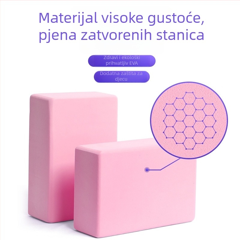 Yoga blok EVA pjene, marka Steette, prilagodljiv, za plesnu praksu