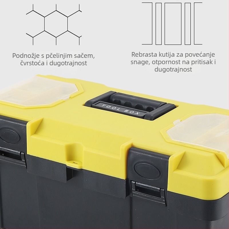 Plastična kutija za alat, višefunkcionalna, prijenosna (Toolbox serija)