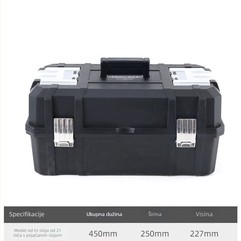 Plastična kutija za alat, višefunkcionalna, prijenosna (Toolbox serija)
