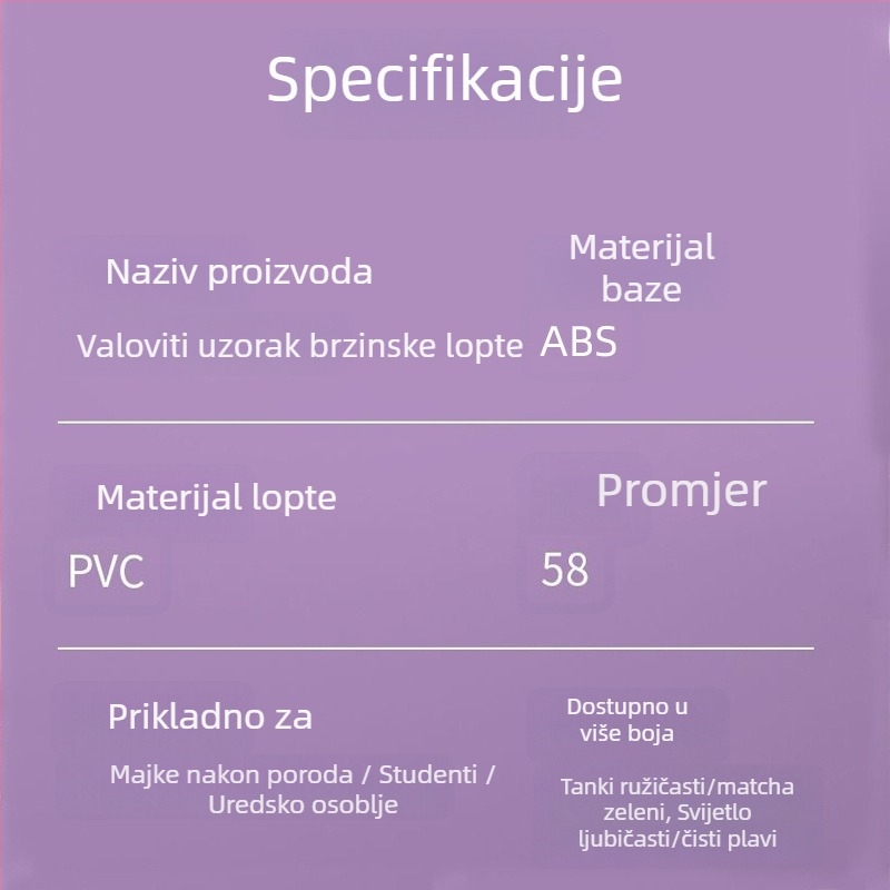 Wave speed ball – Polusferična lopta za balansiranje za fitness i jogu, ne napuhava se, PVC, težina 4500 g, Podrijetlo: Fuzhou, Fujian