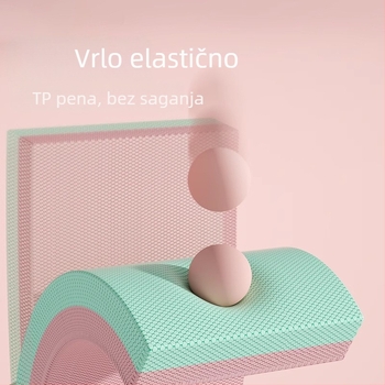 Joga balans podloga s debelim jastučićem za koljena i mekanom jastučićem za trening jezgre, mrežasti uzorak, debljina 8 mm