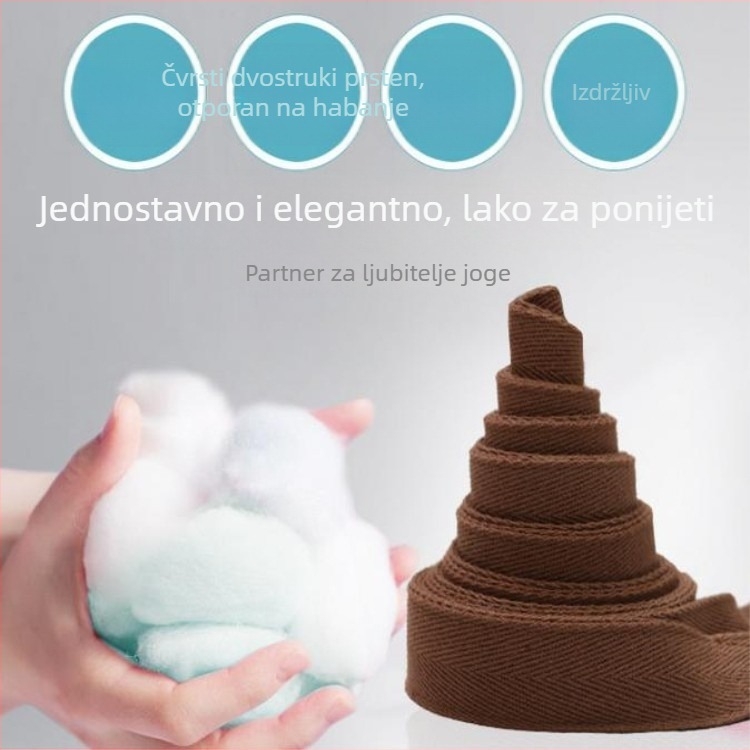 XINGHE Iyengar joga: rastezljivi pojas i joga uže – 100% pamuk, pomagala za jogu