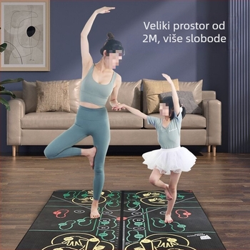 M9C Dvostrano protumiklizna joga podloga, 8 mm TPE, apsorpcija udara