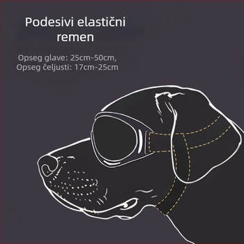 Naočale za kućne ljubimce – zaštitne naočale protiv vjetra za pse, PC leće, TPU okvir, univerzalna primjena na otvorenom