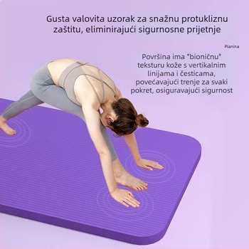 Joga podloga nitril, 8 mm debljina, protuklizna, apsorpcija udaraca, tiha