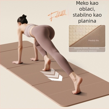 Yoga prostirka, sklopiva, jedne boje, otporna na ogrebotine mačaka; materijal POE, debljina 8 mm, težina 1,28 kg, podrijetlo Ningbo, prilagodljivo