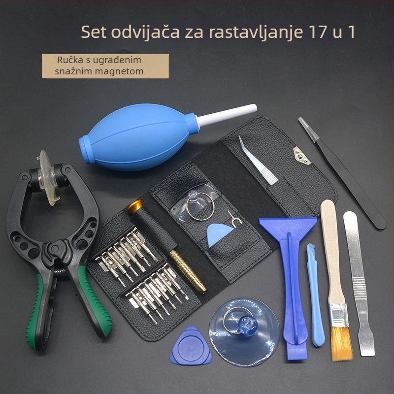 Set odvijača za kućnu upotrebu – višenamjenski alat za popravak Apple uređaja, mobitela i računala; unutarnji šesterokut; materijal: ugljično čelika.