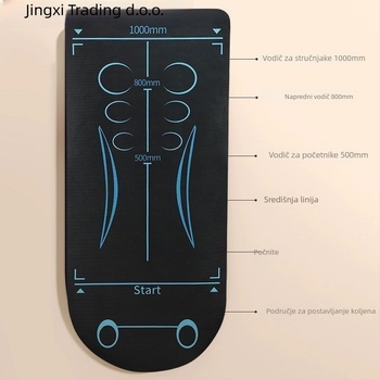 Scenery joga podloga, 8 mm debljina, površina od Oxford materijala, za trening jezgre