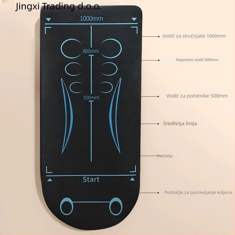 Scenery joga podloga, 8 mm debljina, površina od Oxford materijala, za trening jezgre