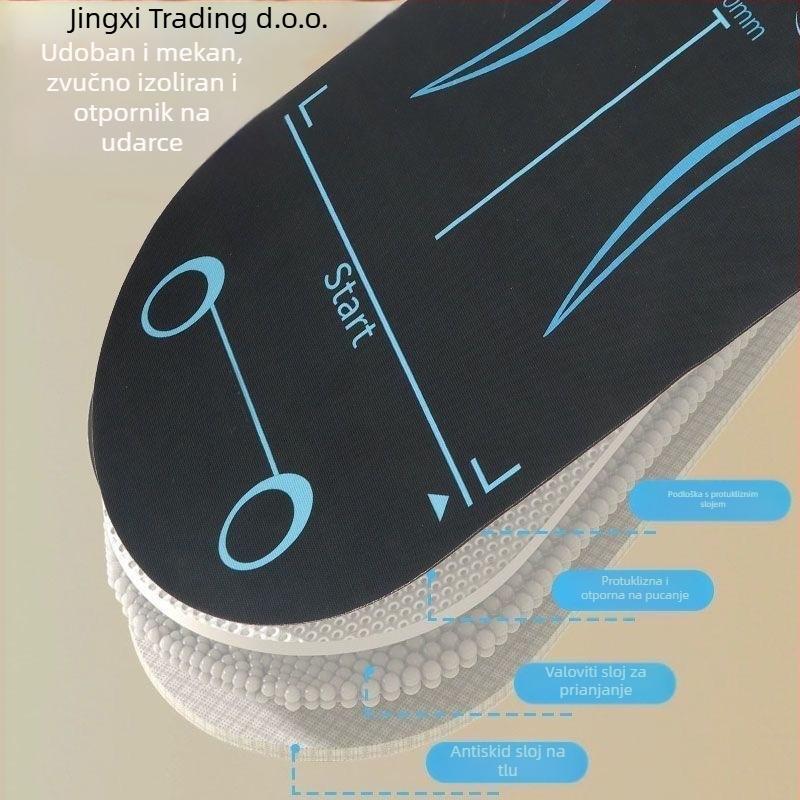 Scenery joga podloga, 8 mm debljina, površina od Oxford materijala, za trening jezgre
