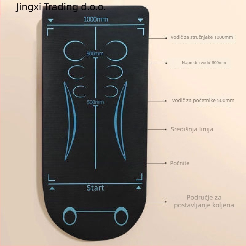 Scenery joga podloga, 8 mm debljina, površina od Oxford materijala, za trening jezgre
