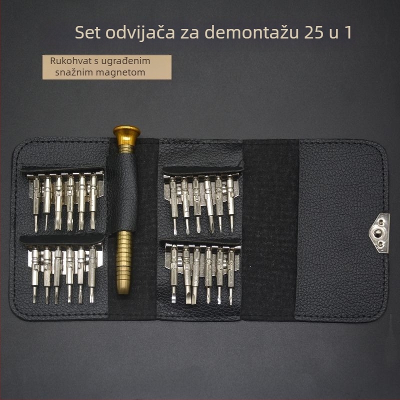 Set odvijača za elektroniku, višenamjenski za Apple uređaje, mobitele i računala – karbonska čelika, unutarnji šesterokutni bitovi