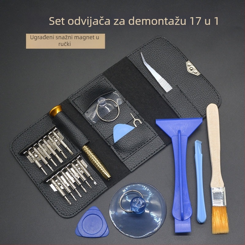 Set odvijača za elektroniku, višenamjenski za Apple uređaje, mobitele i računala – karbonska čelika, unutarnji šesterokutni bitovi