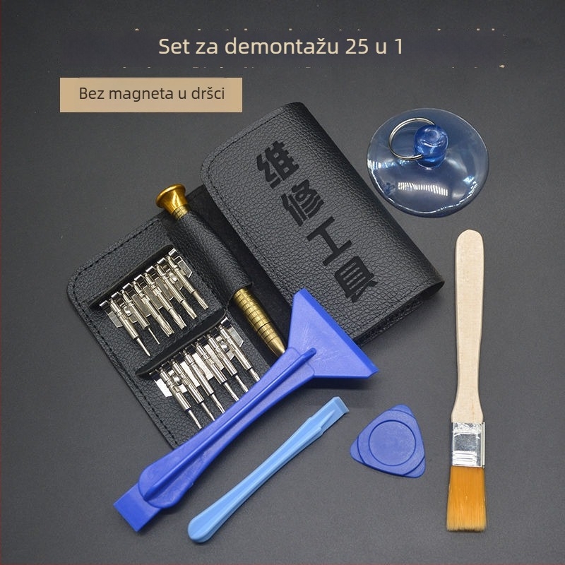 Set odvijača za elektroniku, višenamjenski za Apple uređaje, mobitele i računala – karbonska čelika, unutarnji šesterokutni bitovi