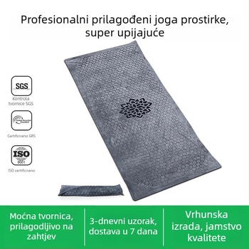 Originan mikrovlakna joga ručnik - protuklizan, strojno pranje, prilagodljiv, debljina 0,3 cm, težina 300 g - za jogu, pilates, teretanu