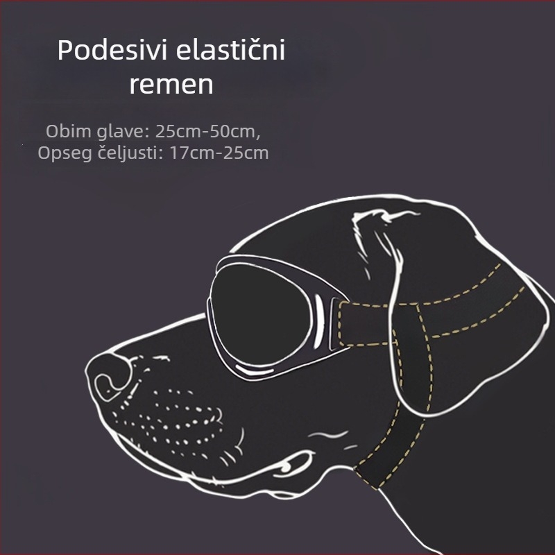 Naočale za kućne ljubimce, zaštita od vjetra i očiju, PC leće, TPU okvir, univerzalna prilagodba, za vanjsku upotrebu