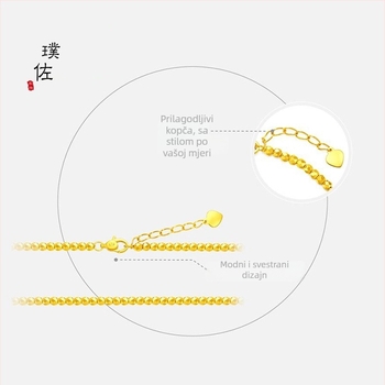 Puzuo narukvica s likom crtaniog lika, bakreno elektroplatirana, jednostavan modni nakit