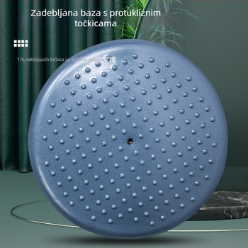 Valovita lopta brzine s polukružnom polu – mini fitness lopta za jogu, Pilates s pedalama za stopala, senzorna oprema za trening