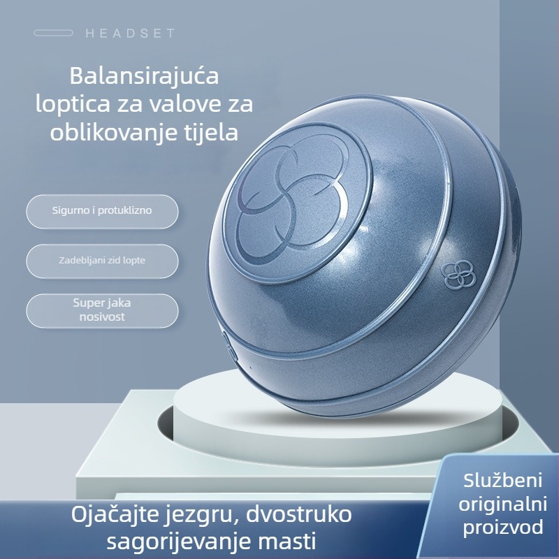 Valovita lopta brzine s polukružnom polu – mini fitness lopta za jogu, Pilates s pedalama za stopala, senzorna oprema za trening