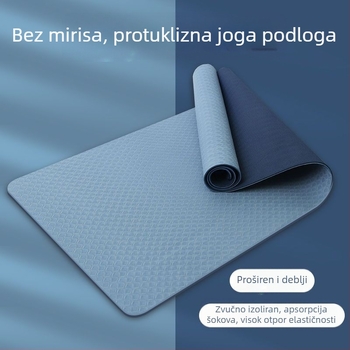 Joga prostirka - dvostrano protuklizna, izuzetno široka i debela (6 mm, TPE)