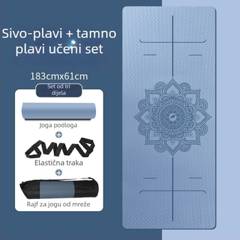 Joga prostirka - dvostrano protuklizna, izuzetno široka i debela (6 mm, TPE)