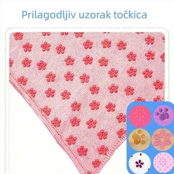 Joga ručnik za vježbanje — materijal TPE+velur, mogućnost prilagodbe logotipa, brzo sušenje i upijanje vlage, apsorpcija 5–10 s