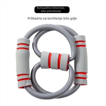 Puller za kućnu vježbu — 8-znamenkasti povlačnik, TPR materijal, unisex, pogodan za jogu te istezanje ramena, leđa i vrata