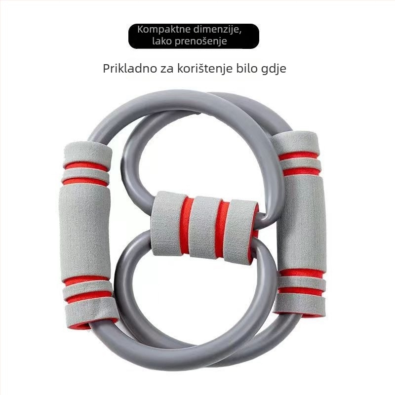 Puller za kućnu vježbu — 8-znamenkasti povlačnik, TPR materijal, unisex, pogodan za jogu te istezanje ramena, leđa i vrata