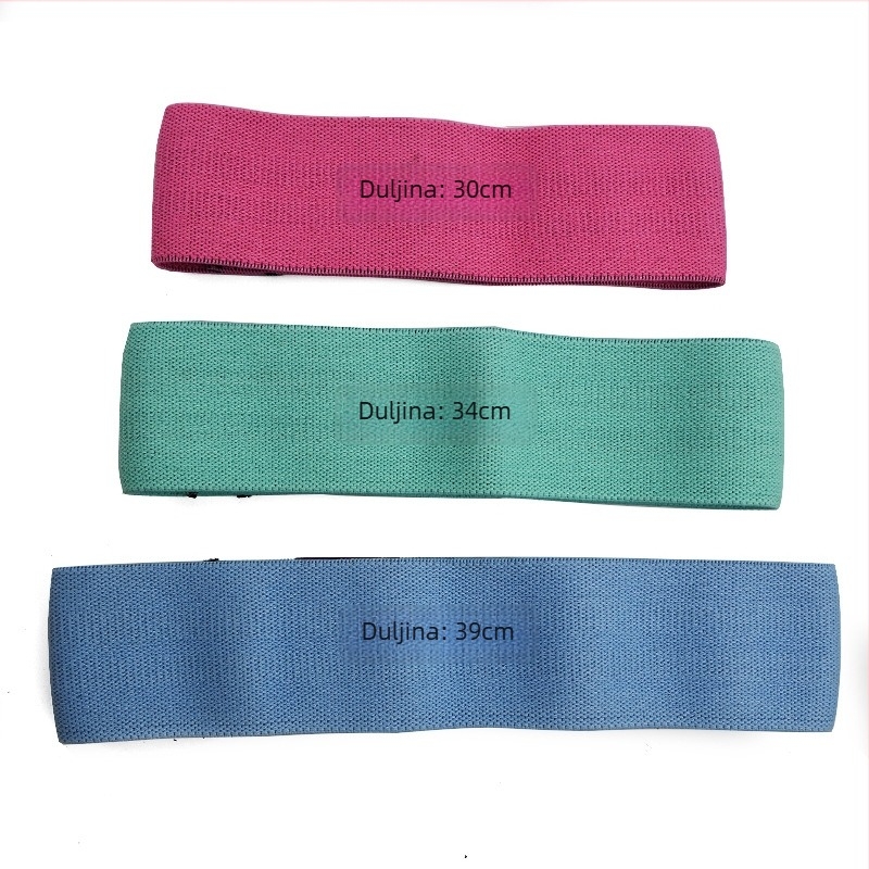 Valeo elastična traka / joga užet – prijenosna i svestrana fitness pomoć s preciznom aktivacijom gluteusa; materijal poliester-bavlna; pogodna za vježbanje kod kuće, jogu i pilates