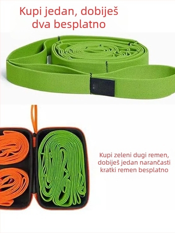 Kompaktna elastična traka za višestruku upotrebu – joga i fitness, 300D poliester svila