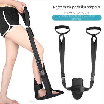 Role istrežanja za jogu — Foot products collection; Materijali: spužva, Oxford tkanina, Velcro, plastična i metalna kopča, web traka; Kod proizvoda: 108 stretch foot drop; Primjena: zdravstveni masaža, fitness i ljepota