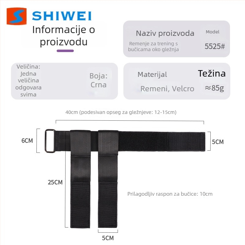 Remen za istezanje – Najlon, Jednokratno pakiranje, Odrasli (Najlon; Jednokratno pakiranje; Odrasli)