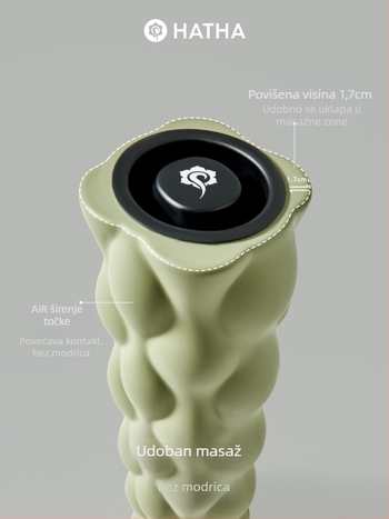 Spužvasti valjak za jogu i masažu — Hatha, Materijal: PP+PU, Relaksacija fascije