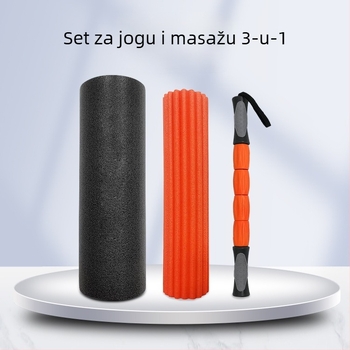 3-u-1 PE set za jogu s pjenastim valjkom i masažnom štapom za duboko opuštanje mišića