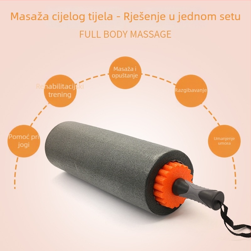 3-u-1 PE set za jogu s pjenastim valjkom i masažnom štapom za duboko opuštanje mišića