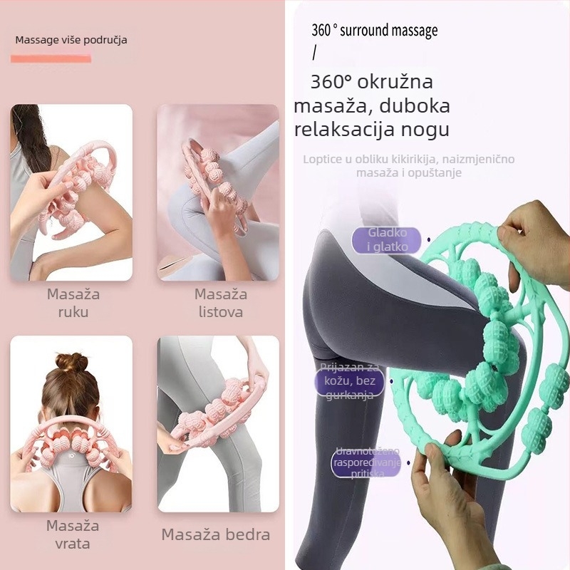 36-kolesni kružni masažer za listove i cijelo tijelo, masažni klip za jogu (Materijal: PP; Marka: Other)