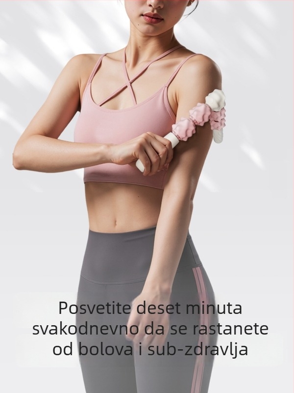 Sway rotirajući masažni valjak - opuštanje mišića nogu, dodatak za jogu i fitness