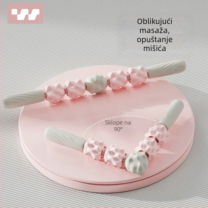 Sway rotirajući masažni valjak - opuštanje mišića nogu, dodatak za jogu i fitness