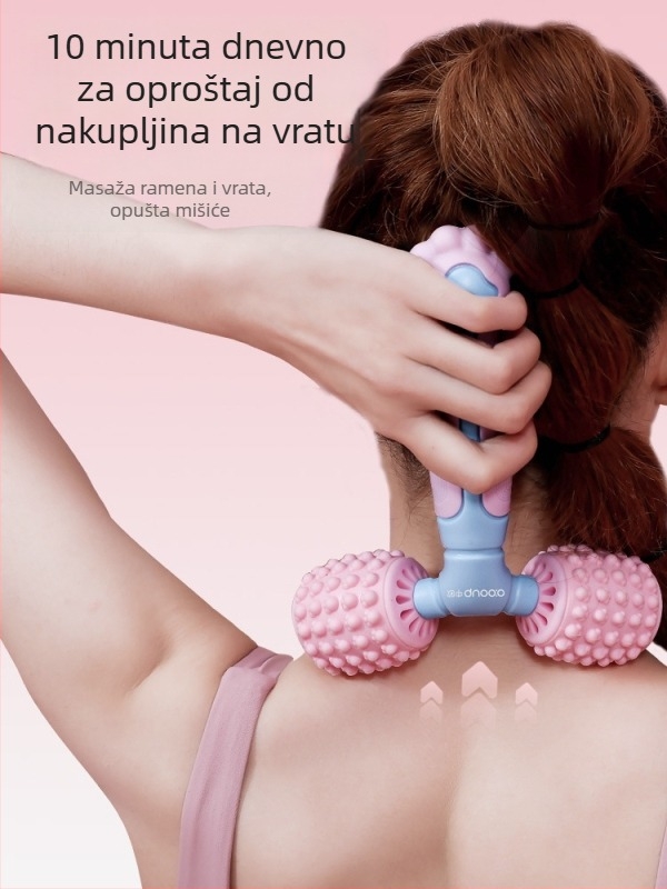 Y-oblik masažni štap – valjak za opuštanje mišića, pomoćni alat za jogu i fitness opremu