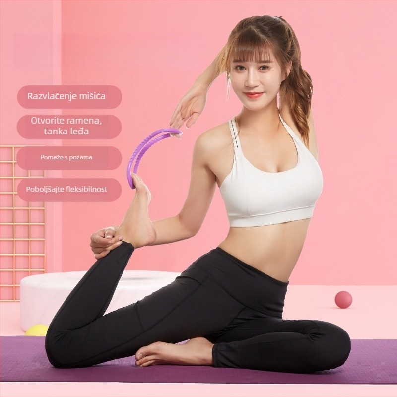 Yoga prsten (čarobni krug) za otvaranje ramena i istezanje leđa – PP materijal, Pilates prsten, za početnike