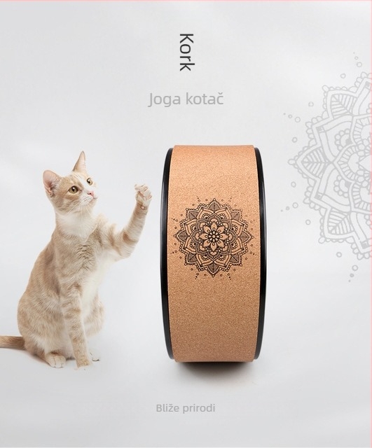 Kork joge kotač – alat za istezanje leđa i masažu, za Pilates