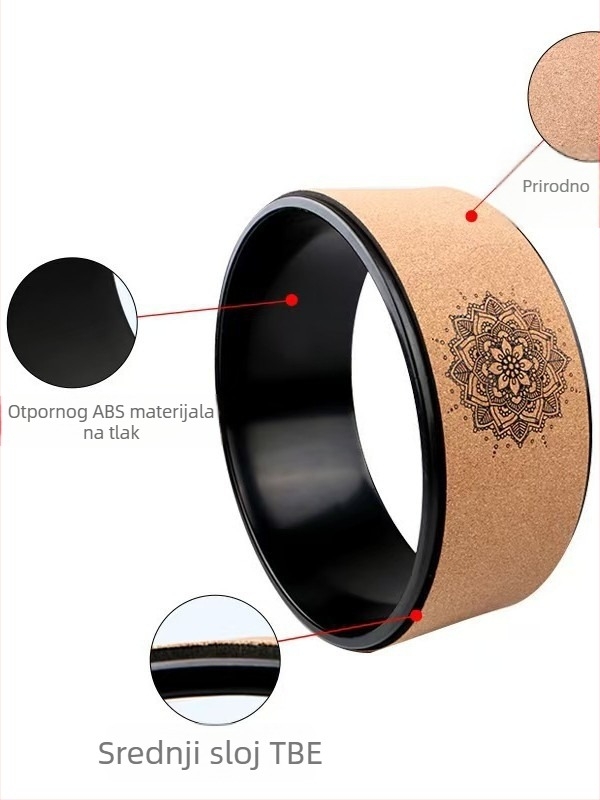 Kork joge kotač – alat za istezanje leđa i masažu, za Pilates