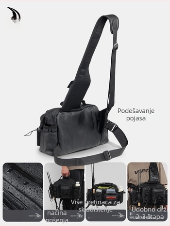 Haughton vodootporan platneni ruksak za ribolov s držačem štapa