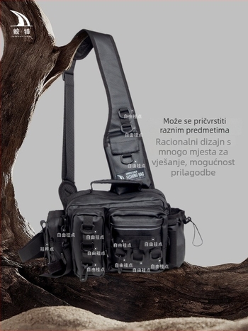 Haughton vodootporan platneni ruksak za ribolov s držačem štapa