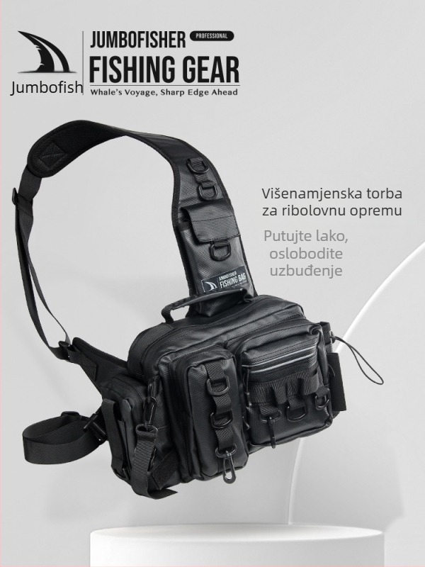 Haughton vodootporan platneni ruksak za ribolov s držačem štapa