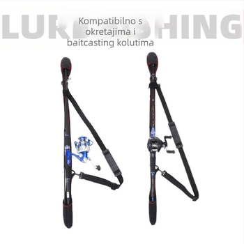 Prilagodljiva torba za štapove s prostorom za pohranu i elastičnim remenom, džep za muline, Hongchuan, materijal poliester vlakno