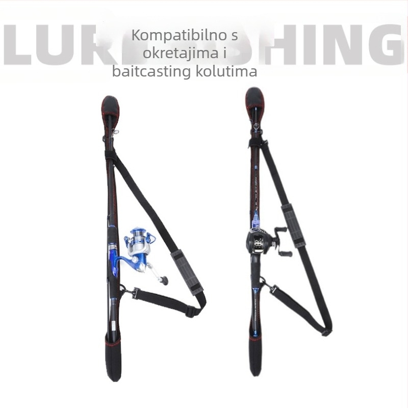 Prilagodljiva torba za štapove s prostorom za pohranu i elastičnim remenom, džep za muline, Hongchuan, materijal poliester vlakno