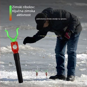 Oprema za ribolov na ledu: kolčići za ledeni šator i spiralni vijci, plastični